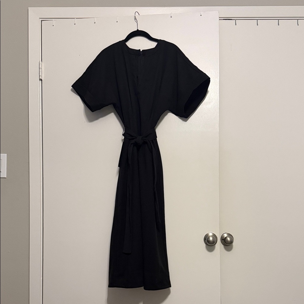 Tuckernuck Black Double Face Flannel Gianna Dress NWT small
